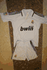 REAL MADRID FOOTBALL CLUB WHITE RETRO JERSEY WITH WHITE SHORTS .. NEW