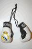REAL MADRID FOOTBALL SOCCER CLUB SET OF 2 BOXING GLOVES FOR YOUR CAR MIRROR ... NEW
