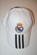 REAL MADRID FOOTBALL SOCCER CLUB WHITE HAT CAP .. NEW