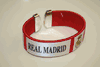 REAL MADRID RED SUPER THICK FLEXIBLE BRACELET WRISTBAND .. FOOTBALL SOCCER CLUB .. NEW