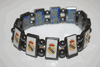 REAL MADRID SOCCER FOOTBALL CLUB FLEXIBLE METAL SPORTS BRACELET WRISTBAND ... NEW