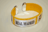 REAL MADRID YELLOW SUPER THICK FLEXIBLE BRACELET WRISTBAND ... FOOTBALL SOCCER CLUB .. NEW