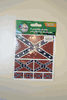 REBEL FLAG COLLECTION OF 7 DIFFERENT SIZE STICKERS .. NEW REBEL FLAG COLLECTION OF 7 DIFFERENT SIZE STICKERS .. NEW