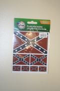 REBEL FLAG COLLECTION OF 7 DIFFERENT SIZE STICKERS .. NEW