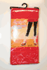 RED FOOTLESS TIGHTS WITH LACE BOTTOM BY ANGELINA ...100-175 LBS... NEW
