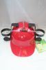 RED PARTY  DRINKING BEER SODA POP FAKE HARD HAT HELMET HOLDER .. NEW