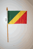 REPUBLIC OF CONGO COUNTRY 4" X 6" SMALL STICK FLAG WITH 10" POLE ... NEW