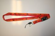 ***SOLD OUT***ROMA FC SOCCER FOOTALL RED LOGO LANYARD KEYCHAIN PASSHOLDER ... NEW