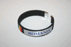 ROMANIA BLACK COUNTRY FLAG FLEXIBLE C BRACELET WRISTBAND .. NEW