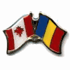 ROMANIA / CANADA COUNTRY FLAG SMALL METAL FRIENDSHIP LAPEL PIN BADGE .. NEW ROMANIA / CANADA COUNTRY FLAG SMALL METAL FRIENDSHIP LAPEL PIN BADGE .. NEW