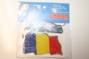 ROMANIA COUNTRY FLAG HIGH QUALITY WAVING BUMPER STICKER .. NEW