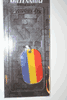 ROMANIA COUNTRY FLAG METAL DOG TAG NECKLACE PENDANT .. NEW
