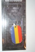 ROMANIA COUNTRY FLAG METAL DOG TAG NECKLACE PENDANT .. NEW