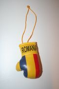 ROMANIA COUNTRY FLAG MINIATURE BOXING GLOVE .. HIGH QUALITY NEW