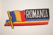 ROMANIA COUNTRY FLAG PATCH CREST BADGE ... EURO CUP SOCCER FOOTBALL ... NEW