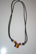 ROMANIA COUNTRY FLAG SOCCER FOOTBALL METAL NECKLACE ... NEW