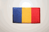 ROMANIA SMALL COUNTRY FLAG PATCH CREST BADGE ... EURO CUP SOCCER FOOTBALL ... NEW