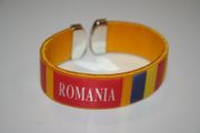 ROMANIA YELLOW SUPER THICK COUNTRY FLAG FLEXIBLE MERCHANDISE APPAREL 