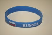 RUSSIA BLUE COUNTRY FLAG SILICONE BRACELET WRISTBAND .. NEW