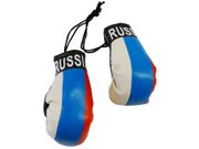 RUSSIA COUNTRY FLAG MINI BOXING GLOVES ..HIGH QUALITY .. NEW