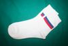RUSSIA COUNTRY FLAG PAIR OF WHITE HIGH QUALITY DRESS SOCKS .. 2 SIZES AVAILABLE .. MEN'S & WOMEN'S .. NEW