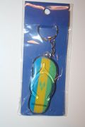 SAINT VINCENT & THE GRENADINES COUNTRY FLAG SHOE SANDLE KEYCHAIN .. NEW