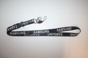 SAMSUNG BLACK LANYARD KEYCHAIN PASSHOLDER TICKET HOLDER  .... NEW