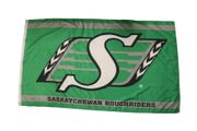 SASKATCHEWAN ROUGHRIDERS CFL CANADIAN FOOTBALL LEAGUE 3' X 5' FEET FLAG BANNER ..NEW