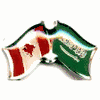 SAUDI-ARABIA / CANADA COUNTRY FLAG SMALL METAL FRIENDSHIP LAPEL PIN BADGE .. SAUDI ARABIA .. NEW SAUDI-ARABIA / CANADA COUNTRY FLAG SMALL METAL FRIENDSHIP LAPEL PIN BADGE .. SAUDI ARABIA .. NEW