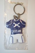 SCOTLAND BLUE SOCCER FLAG FOOTBALL JERSEY KEYCHAIN ...NEW