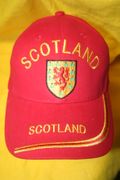 SCOTLAND COUNTRY FLAG RED HAT CAP ... FIFA WORLD CUP SOCCER FOOTBALL .. NEW