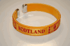 SCOTLAND COUNTRY FLAG YELLOW FLEXIBLE METAL NYLON BRACELET ... FIFA WORLD CUP SOCCER FOOTBALL ... NEW