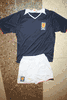 SCOTLAND FIFA WORLD CUP FOOTBALL BLUE JERSEY WITH WHITE SHORTS .. NEW