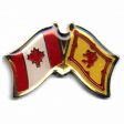 SCOTLAND LION RAMPANT / CANADA COUNTRY FLAG SMALL METAL FRIENDSHIP LAPEL PIN BADGE .. NEW