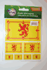 SCOTLAND LION RAMPANT COUNTRY FLAG SET OF 7 DIFFERENT SIZE STICKERS DECALS EMBLEMS .. NEW