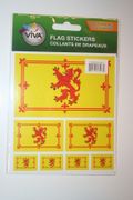 SCOTLAND LION RAMPANT COUNTRY FLAG SET OF 7 DIFFERENT SIZE STICKERS DECALS EMBLEMS .. NEW