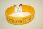 SCOTLAND LION RAMPANT YELLOW SUPER THICK COUNTRY FLAG FLEXIBLE BRACELET WRISTBAND .. SCOTTISH NEW