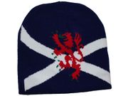 SCOTLAND NAVY ST. ANDREW FLAG WITH LION TOQUE HAT CAP .. FIFA SOCCER WORLD CUP .. NEW