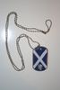 SCOTLAND SOCCER FOOTBALL FLAG METAL DOG TAG NECKLACE ... NEW