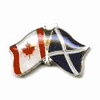 SCOTLAND ST ANDREWS CROSS / CANADA COUTNRY FLAG SMALL METAL FRIENDSHIP LAPEL PIN BADGE .. NEW SCOTLAND ST ANDREWS CROSS / CANADA COUTNRY FLAG SMALL METAL FRIENDSHIP LAPEL PIN BADGE .. NEW
