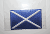 SCOTLAND ST ANDREWS CROSS FLAG SMALL IRON ON PATCH CREST BADGE . NEW