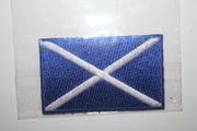 SCOTLAND ST ANDREWS CROSS FLAG SMALL IRON ON PATCH CREST BADGE . NEW