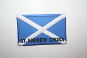SCOTLAND ST ANDREWS CROSS LARGE IRON ON EMBROIDERED  PATCH CREST BADGE .. NEW