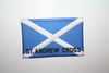 SCOTLAND ST ANDREWS CROSS LARGE IRON ON EMBROIDERED  PATCH CREST BADGE .. NEW