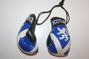 SCOTLAND ST ANDREWS CROSS PAIR OF MINIATURE BOXING GLOVES .. NEW