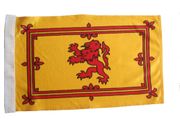 SCOTLAND WITH LION 12" X 18" INCHES COUNTRY HIGH QUALITY FLAG WITH SLEAVE WITHOUT STICK .. NEW
