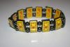 SCOTLAND YELLOW COUNTRY FLAG FLEXIBLE METAL REVERSIBLE BRACELET .. NEW