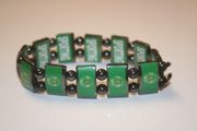 SCP SPORTING PORTUGAL FLEXIBLE METAL SOCCER FOOTBALL SPORTS BRACELET ... NEW