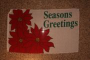 SEASONS GREETINGS 3' X 5'  LARGE CHRISTMAS FLAG BANNER TAPESTRY ... NEW
