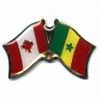 SENEGAL / CANADA COUNTRY FLAG SMALL METAL FRIENDSHIP LAPEL PIN BADGE ... NEW